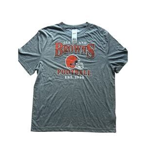 Cleveland Browns Shirt Adult X-Large Gray Football 1946 T-Shirt ~ NWT - XL